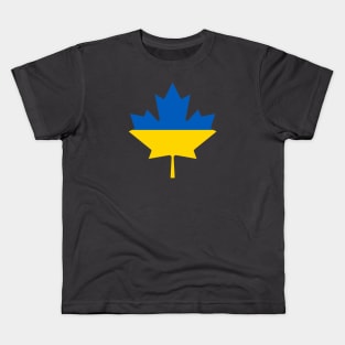 Canada Supports Ukraine Kids T-Shirt